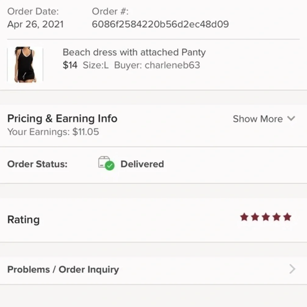 Beach dress with attached Panty - Picture 6 of 10